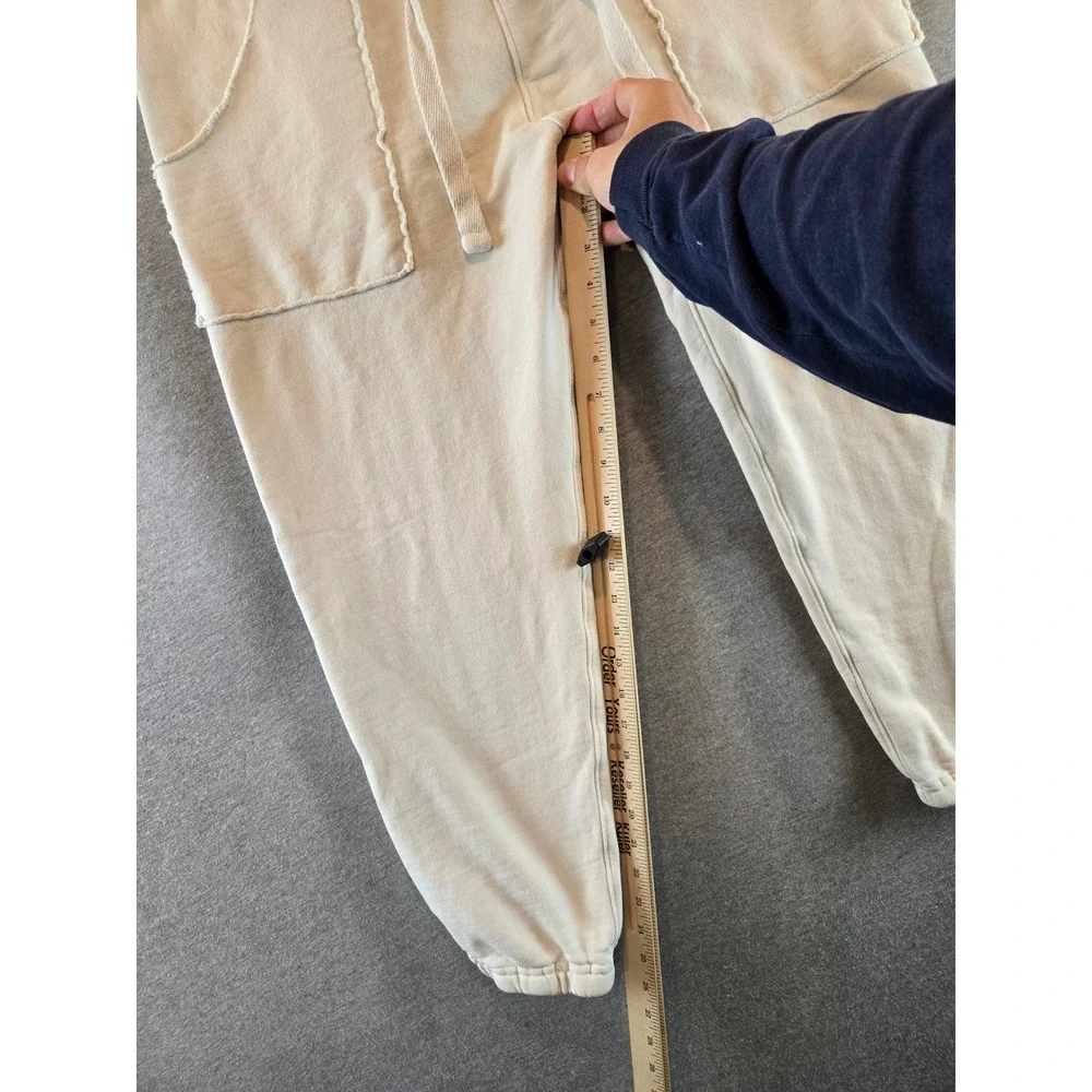 Frank & Eileen Eamon Jogger Sweatpants Womens XL Cream French Terry LAB636TF